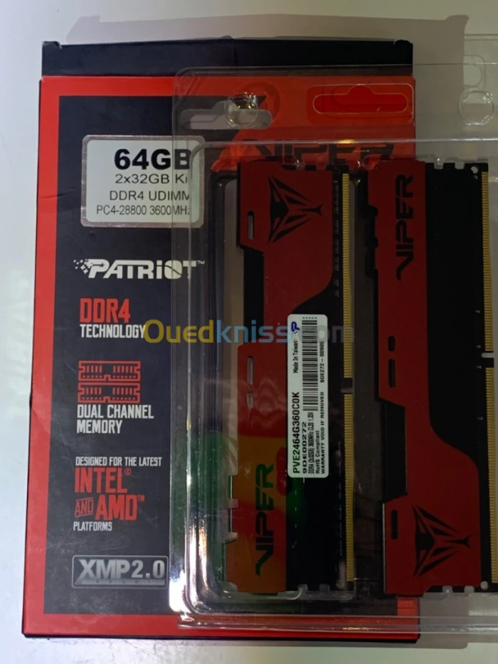 Ram 64gb ddr4 3600Mhz