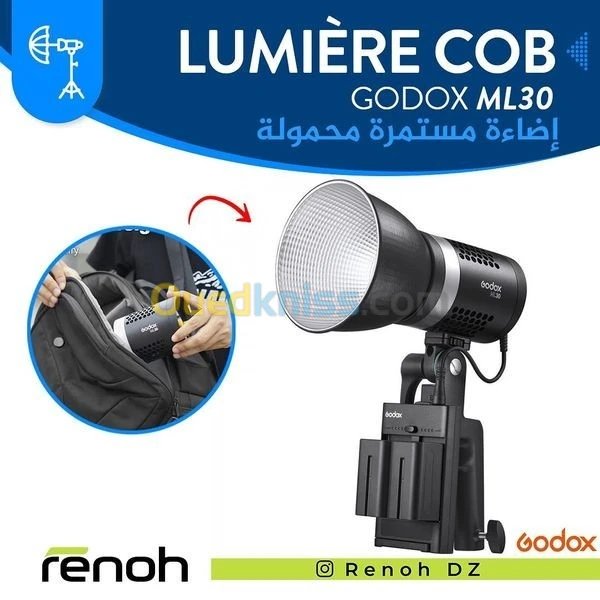 Lumière Continue portable Godox ML30