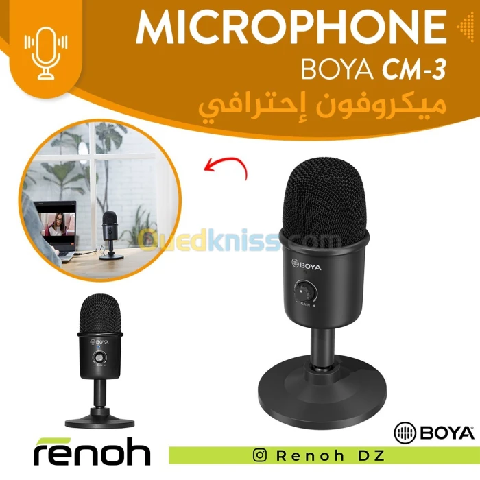 Microphone BOYA BY-CM3 Pour Desktop