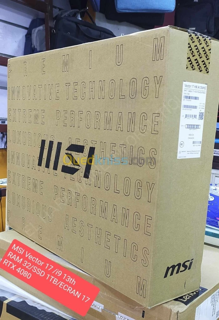 MSI VECTOR 17 HX A13VHG/ CORE i9-13th GENE /RTX 4080 12GO /RAM 32 GB /SSD 2TB /ecran 144 hz