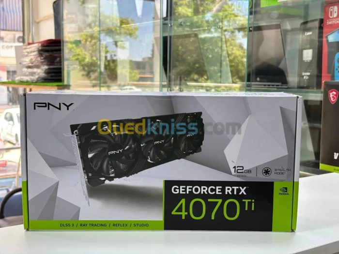 PNY GEFORCE RTX 4070TI 12 GB GDDR6X NEUF SOUS EMBALLAGE JAMAIS UTILISÉ 