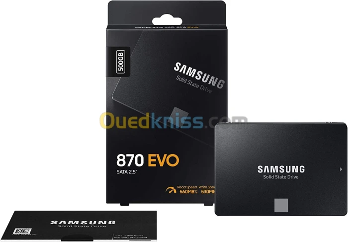 SAMSUNG SSD 870 EVO 500 Go SSD Cache 512 Mo 2.5"