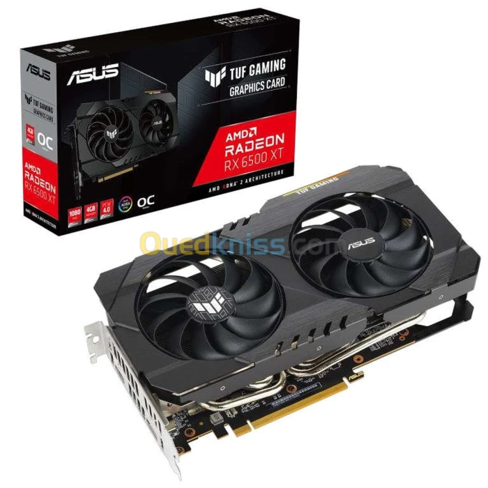 ASUS Radeon TUF RX6500 XT O4G GAMING 4 GO GDDR6 - HDMI/DISPLAYPORT - PCI EXPRESS