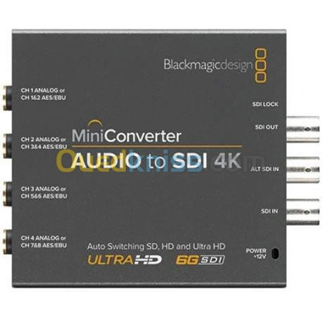 Blackmagic Mini Converter - Audio vers SDI 4K