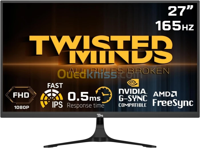 MONITEUR TWISTED MINDS TM27 27" 165HZ FHD 0.5MS IPS