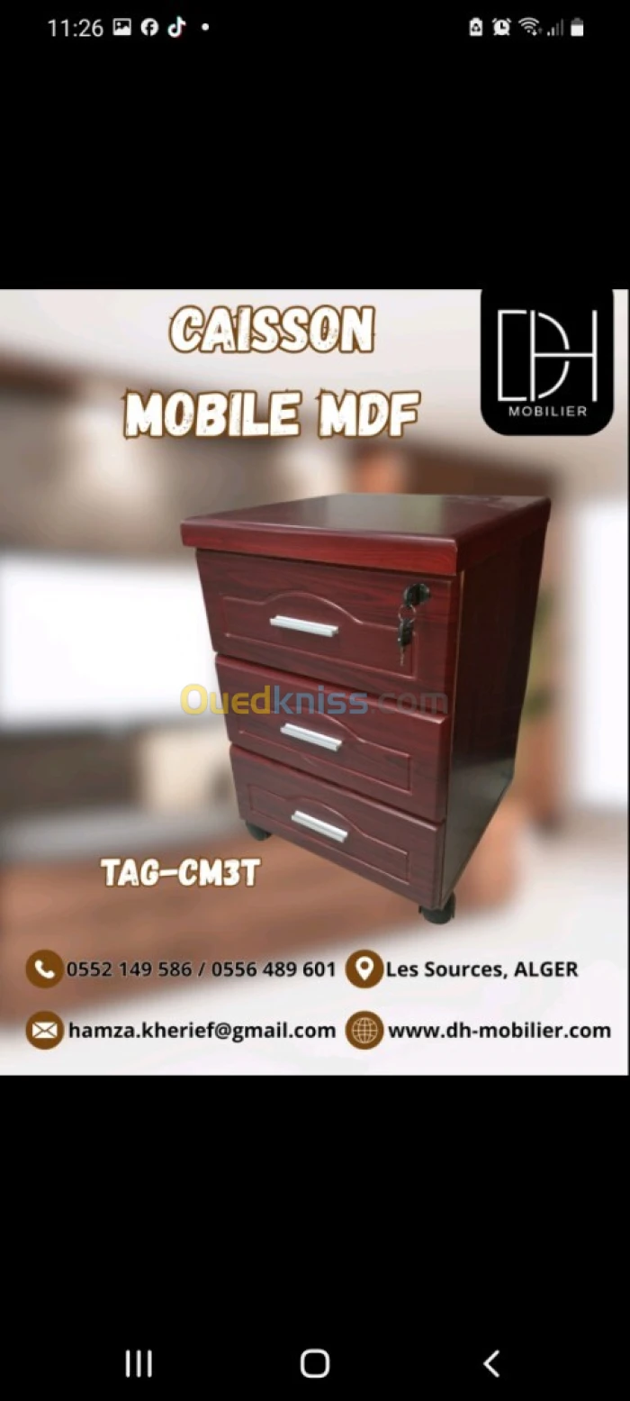 CAISSON MOBILE MDF