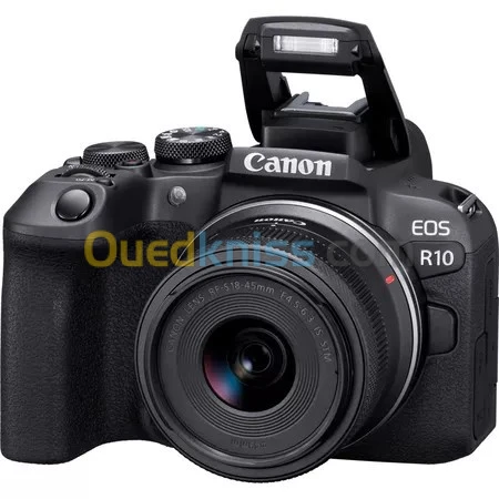 CANON EOS R10 Hybride Mirroless 24.2MP + Objectif RF-S 18-45mm F4.5-6.3 IS STM
