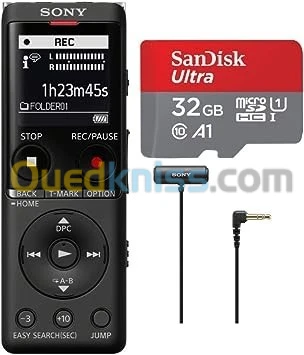 SONY ICD-UX570F - Enregistreur Vocal Numérique Léger Mémoire Intégrée De 4 Go