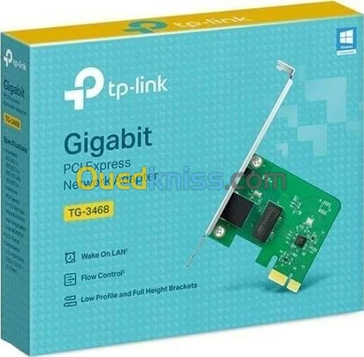TP-LINK TG-3468 Carte Réseau PCI Express Gigabit LAN (10/100/1000 Mbps)