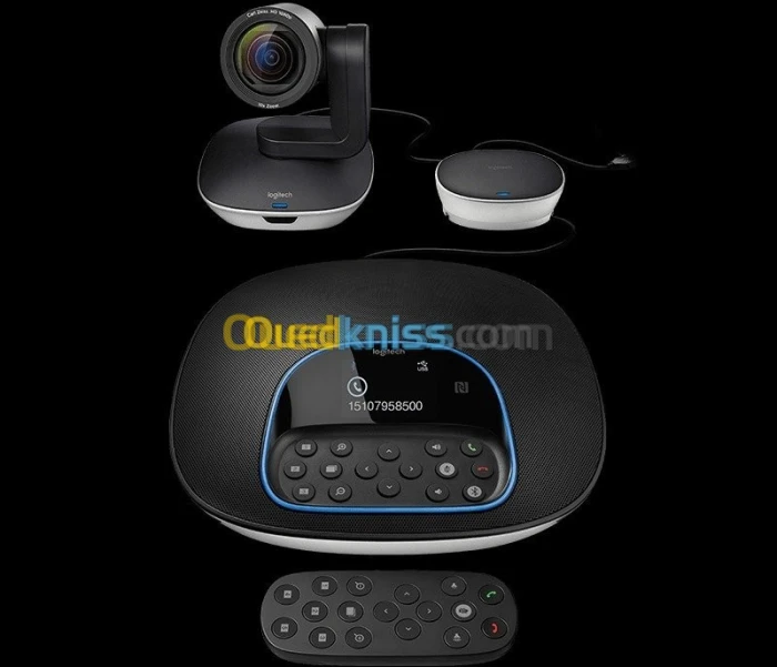 Logitech GROUP Videoconference - Full HD 1080p - 90 - 10x Zoom - 4 Mic - 20 People - Skype Bussines