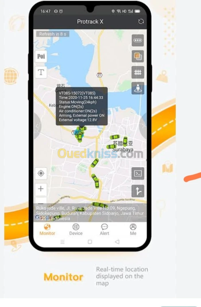 Plateforme pour GPS TRACKER
