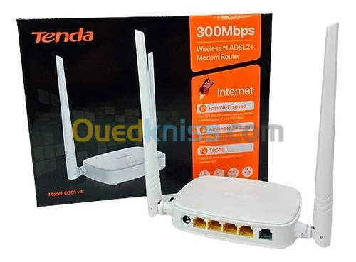MODEM ROUTEUR TENDA D301 V4 ADSL  WIFI