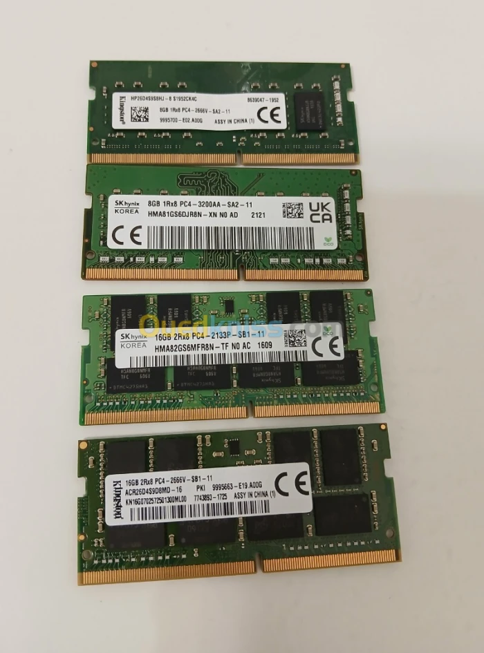 RAM 4GB 8GB 16GB DDR4 2400Mhz 2666Mhz 3200Mhz