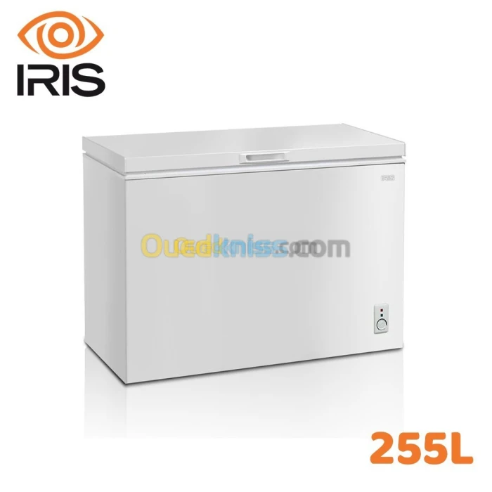 IRIS CONGELATEUR COFFRE ICFG 255 AVEC PORTE EN VERRE