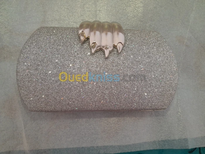Pochette soire argent بوشات سواغي اغجو