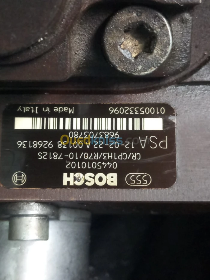Pompe injection 1.6 hdi -1.4 hdi.