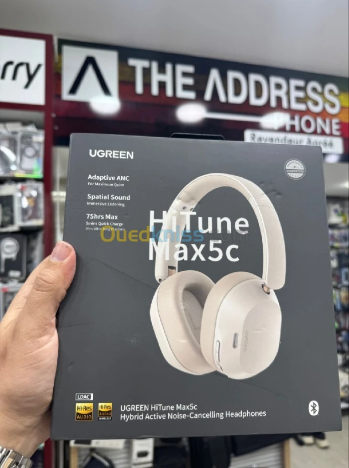 Casque Ugreen Hitune Max 5c, Avec Suppression de Bruit, Pliable et Rétractable