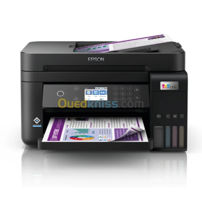 Imprimante Epson EcoTank L6270 multifonction/couleur/encre/Wifi et USB/recto verso/ADF/Écran LCD