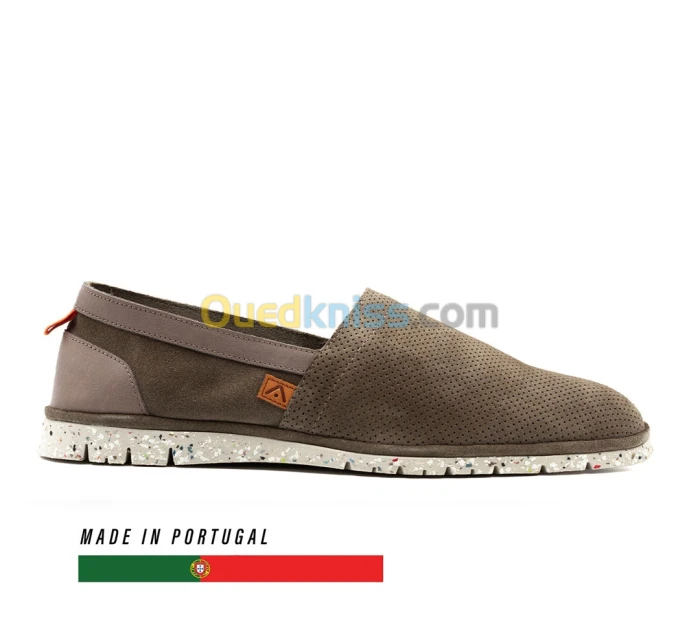 AMBITIOUS AMBER Perforated Suede Slip-On