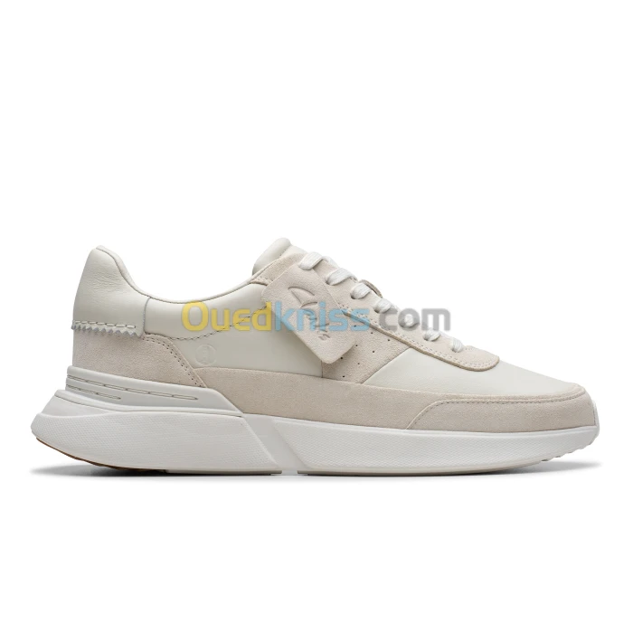 CLARKS Craft Pace White Leather