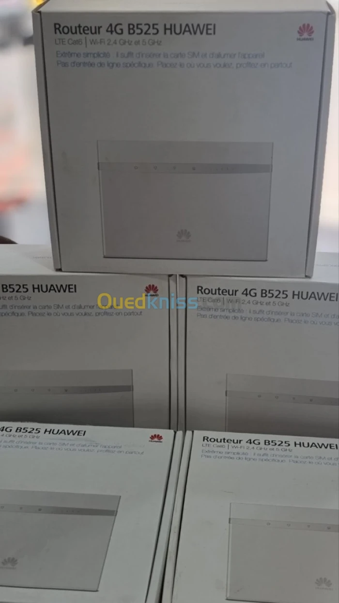 Huawei B525s-23a blanc ► Modem Routeur 4G+ ► Cat. 6 LTE ►RJ45 + RJ11 + WiFi AC+ 2SMA antenne externe