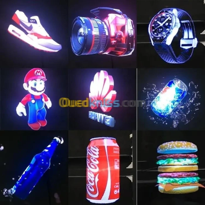 hologramme 3D HD à hélice 42 cm