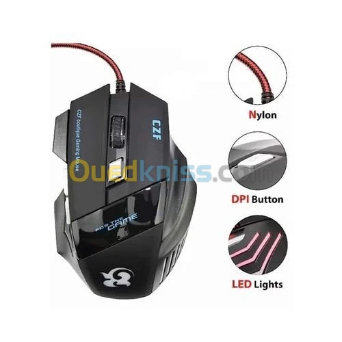 SOURIS USB GAMING LUMINEUSE_T6 R.261