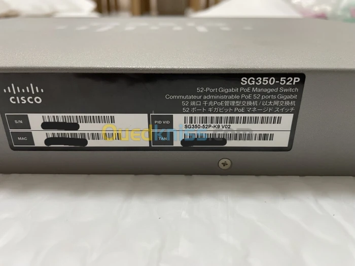 Switch Cisco SG350-52P