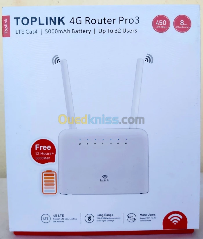 MODEM TOPLINK 4G ROUTER PRO 3 LTE POUR TOUTE LES PUCES