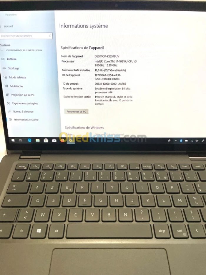 Dell Latitude 7410 tactile comme neuf !