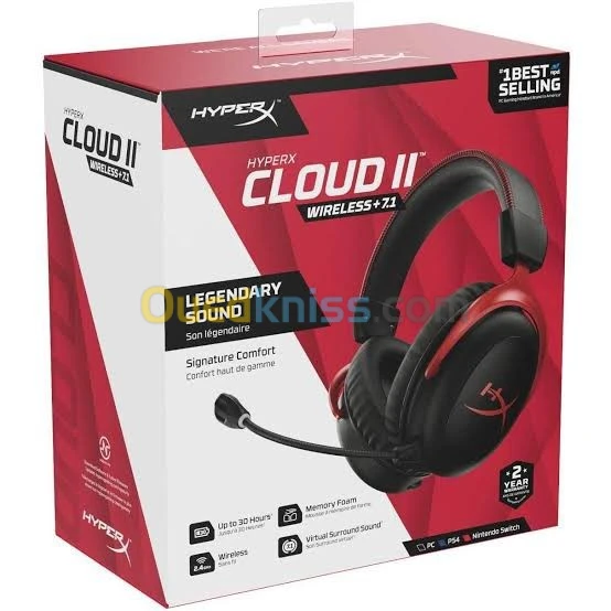 Casque HyperX cloud 2 7.1 Surround sound gaming headset