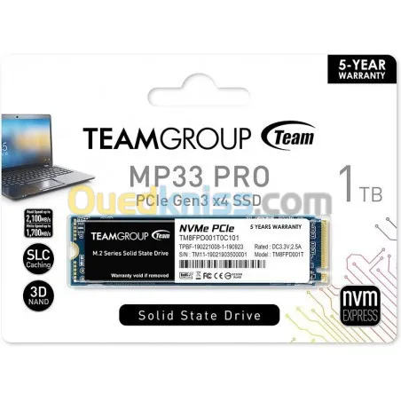 DISQUE DUR 1TB SSD M2 NVME TEAM GROUPE