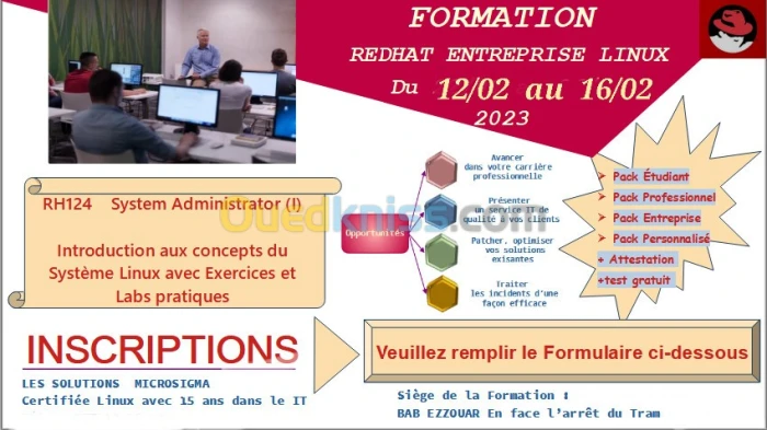 Formation RH124 - RedHat Entreprise Linux 8