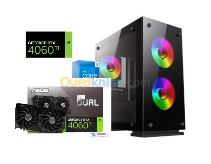 PC GAMING I5 13400F RAM 16GO SSD 256GO RTX 4060 TI ASUS OC 8GO