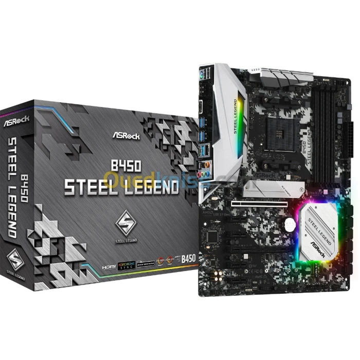 CARTE MERE ASROCK B450 STEEL LEGEND DDR4
