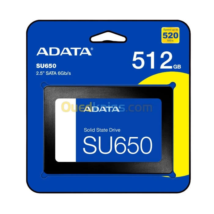 SSD 2.5" ADATA 512GO SU650 SATA 6GO/S