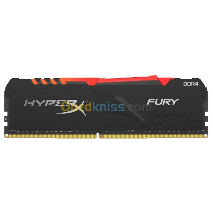 RAM HYPERX 8GO 3600MHZ FURY RGB DDR4 CL17