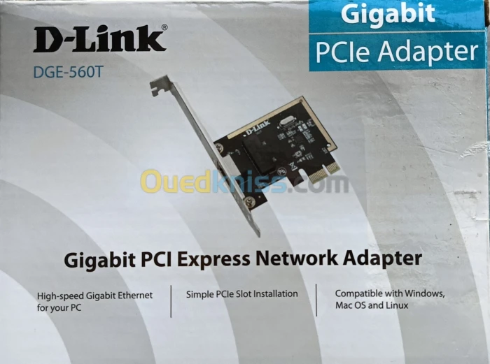Carte Réseau 10/100/1000Mbps PCI Express (Gigabit PCI Express Network Adapter DGE-560T)