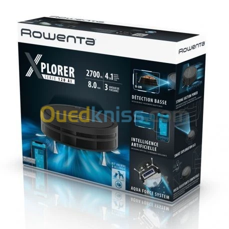 Aspirateur robot ROWENTA X-PLORER SERIE 120 AI RR7865WH  SERIE 120 AI مكنسة كهربائية روبوتية
