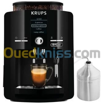 krups Expresso avec broyeur, Machine à café automatique cappuccino - 15 bar - EA82F010