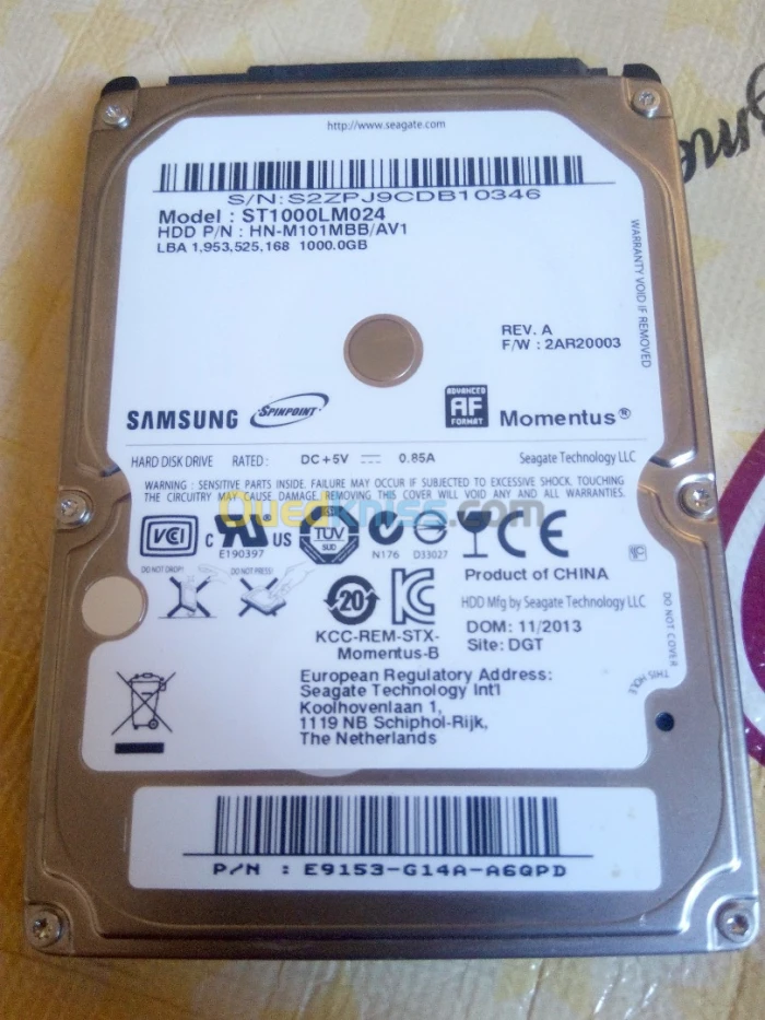Hard disk Samsung/Seagate 1 Terra