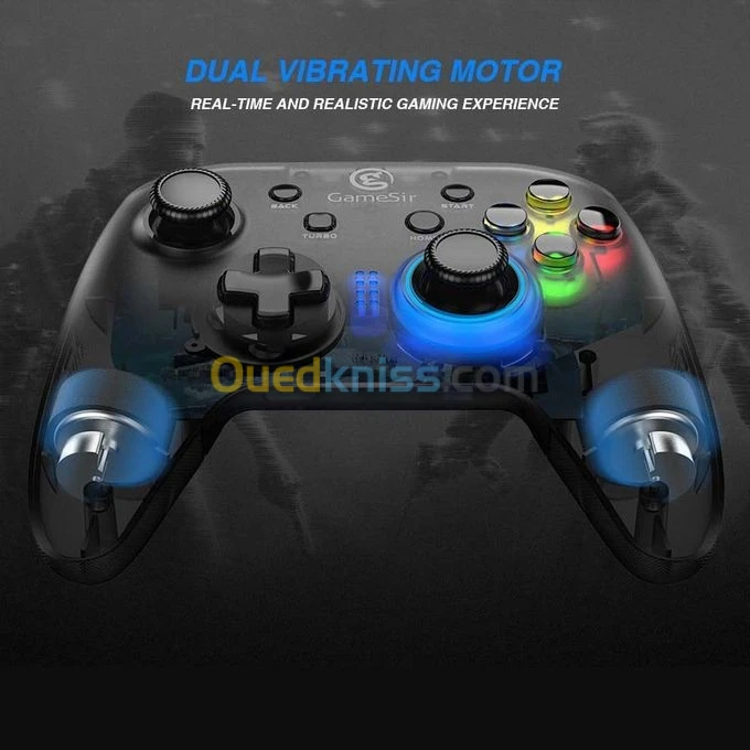 Manette Gamepad Filaire USB Gamesir T4W RGB Pour PC ANDROID
