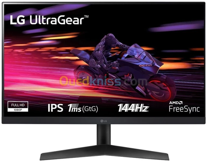 ECRAN LG ULTRAGEAR 24GN60R-B 24 FHD / IPS 144Hz / 1MS / HDR 10 / HDMI / DISPLAY PORT GAMING