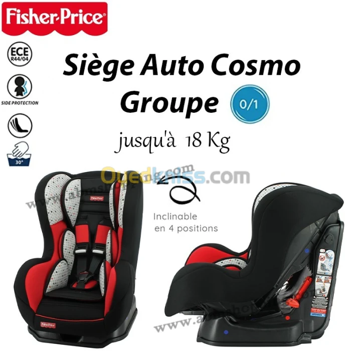 Siège Auto pour bébé Cosmo Groupe 0/1 | Fisher Price