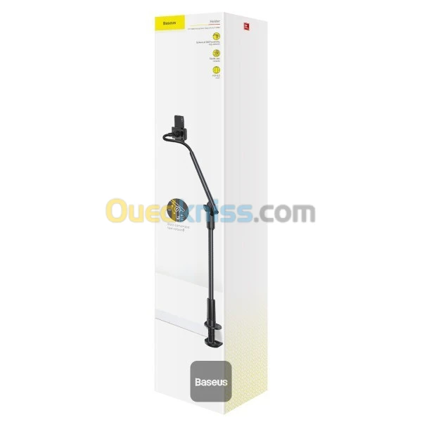 SUPPORT DE BUREAU ROTATIF LAZY BASEUS UNLIMITED SULR-0G - NOIR قاعدة مكتب دوّارة