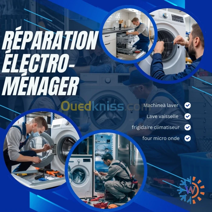 Réparation machine à laver lave vaisselle