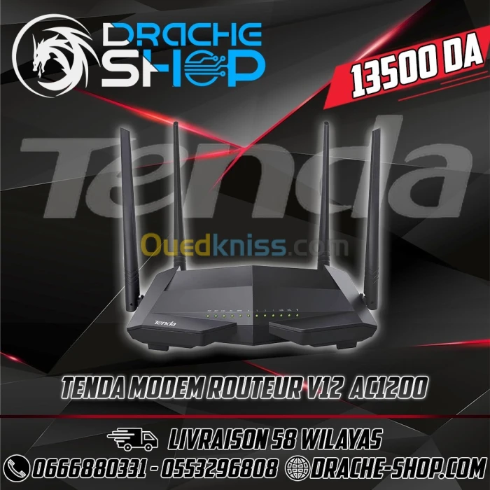 Tenda Modem ROUTER AC1200 V12 