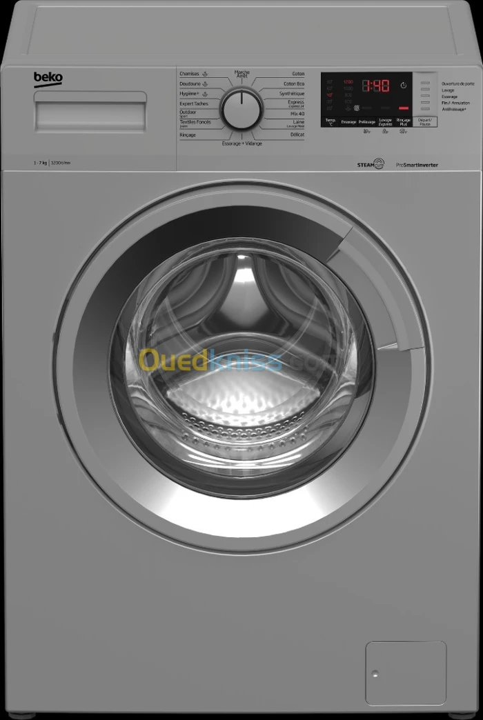 MACHINE A LAVER 7KG GRISE INVARTAR