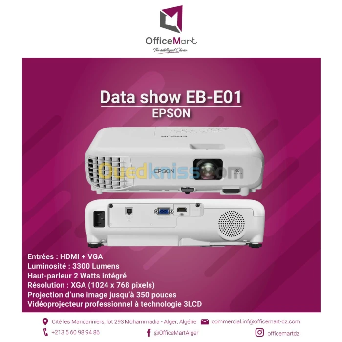 Data show EPSON EB-E01