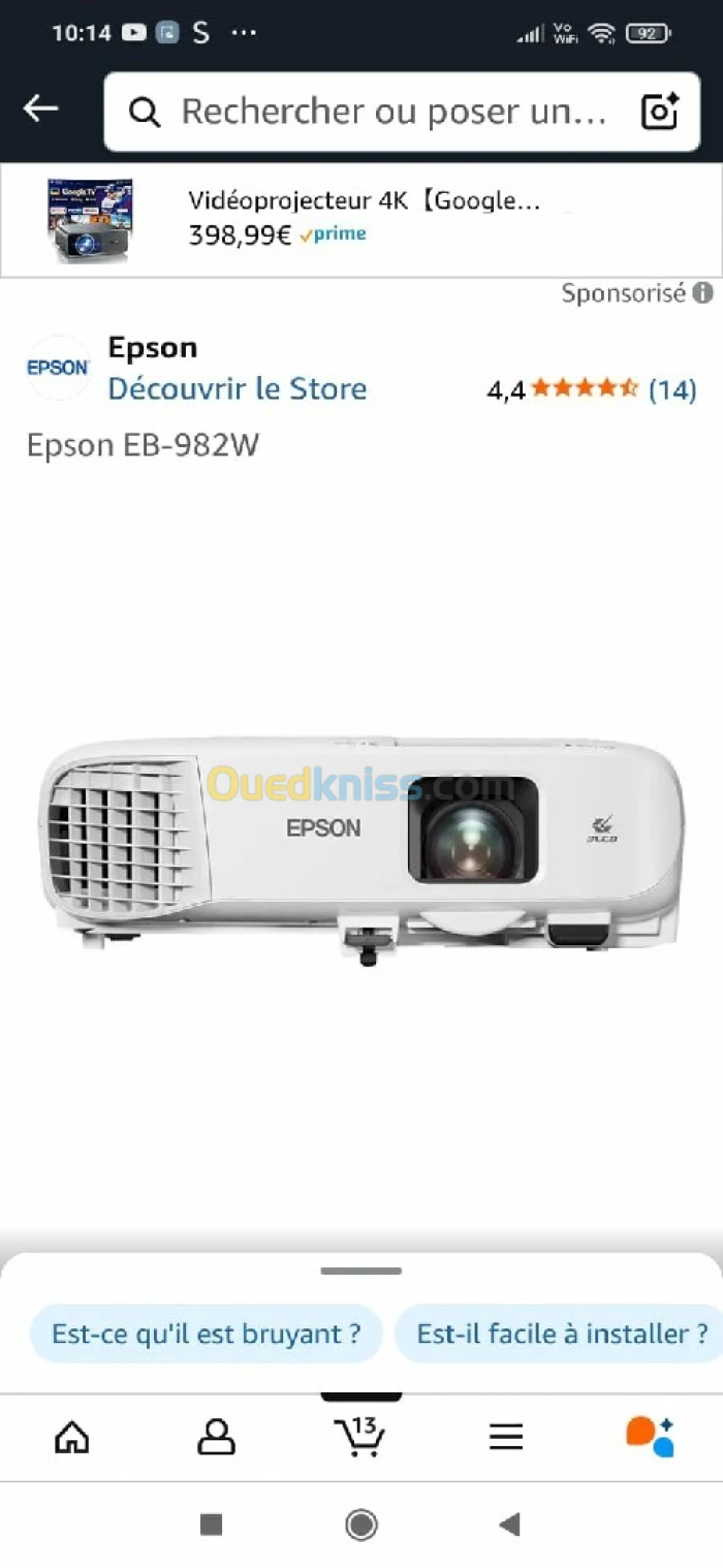 Vidéo projecteur Epson